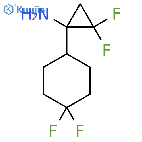 1-(4,4-Difluorocyclohexyl)-2,2-difluorocyclopropan-1-amine structure