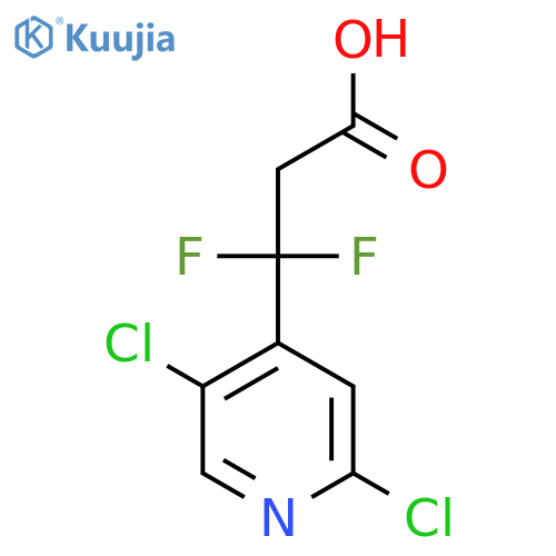 3-(2,5-dichloropyridin-4-yl)-3,3-difluoropropanoic acid structure