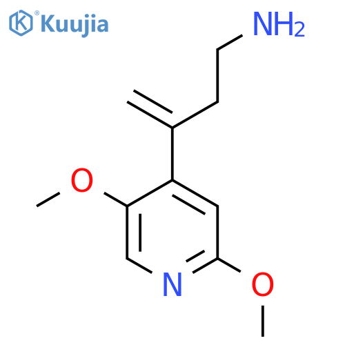 3-(2,5-dimethoxypyridin-4-yl)but-3-en-1-amine structure