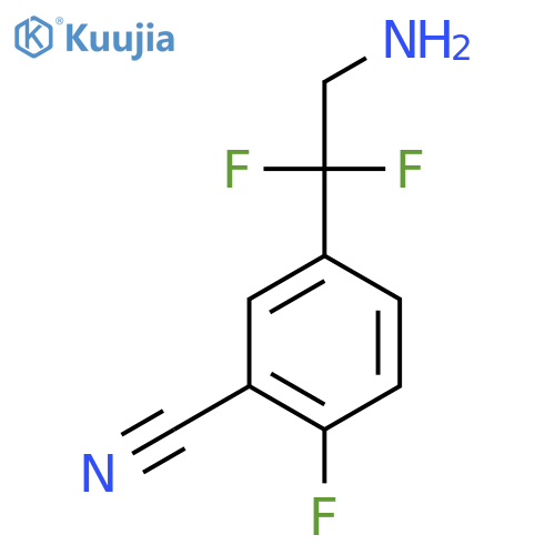 5-(2-Amino-1,1-difluoroethyl)-2-fluorobenzonitrile structure