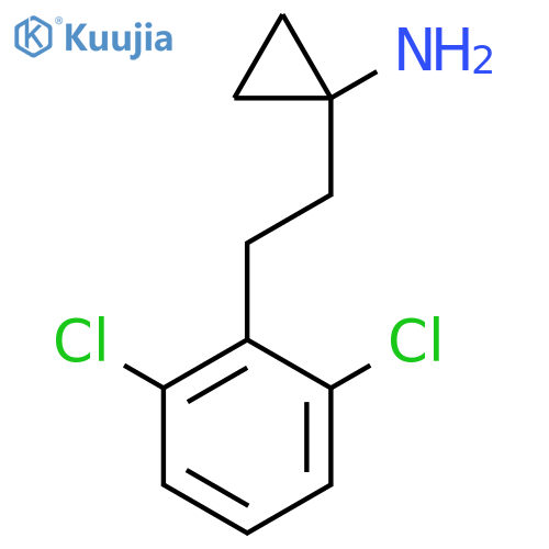 1-2-(2,6-dichlorophenyl)ethylcyclopropan-1-amine structure