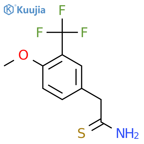2-4-methoxy-3-(trifluoromethyl)phenylethanethioamide structure
