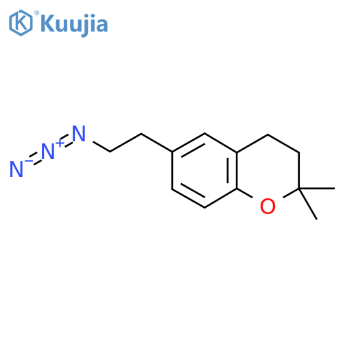 6-(2-azidoethyl)-2,2-dimethyl-3,4-dihydro-2H-1-benzopyran structure