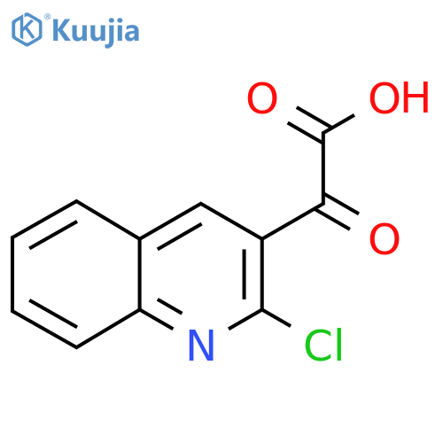 2-(2-chloroquinolin-3-yl)-2-oxoacetic acid structure