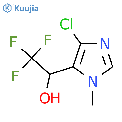 1-(4-chloro-1-methyl-1H-imidazol-5-yl)-2,2,2-trifluoroethan-1-ol structure