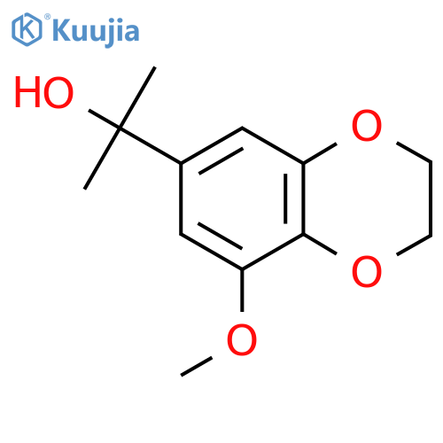 2-(8-methoxy-2,3-dihydro-1,4-benzodioxin-6-yl)propan-2-ol structure