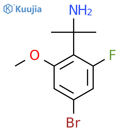 2-(4-bromo-2-fluoro-6-methoxyphenyl)propan-2-amine structure