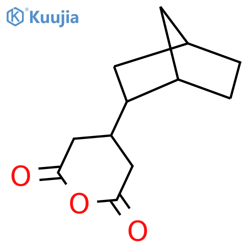 4-{bicyclo2.2.1heptan-2-yl}oxane-2,6-dione structure