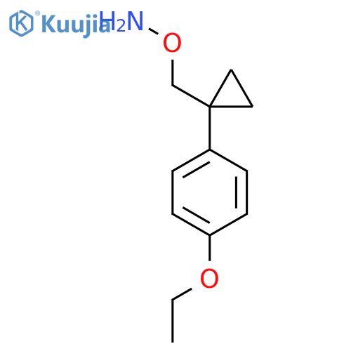 O-{1-(4-ethoxyphenyl)cyclopropylmethyl}hydroxylamine structure
