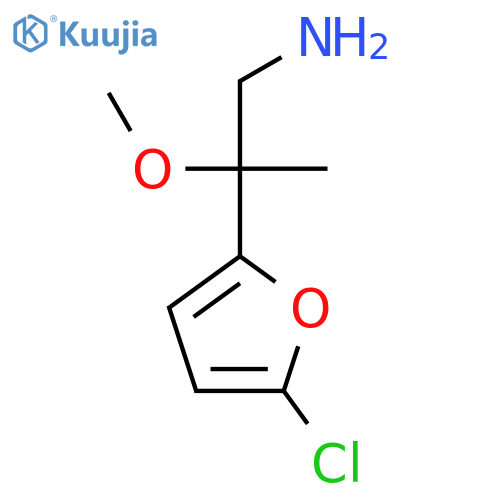 2-(5-chlorofuran-2-yl)-2-methoxypropan-1-amine structure