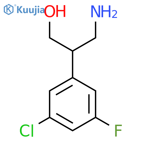 3-amino-2-(3-chloro-5-fluorophenyl)propan-1-ol structure
