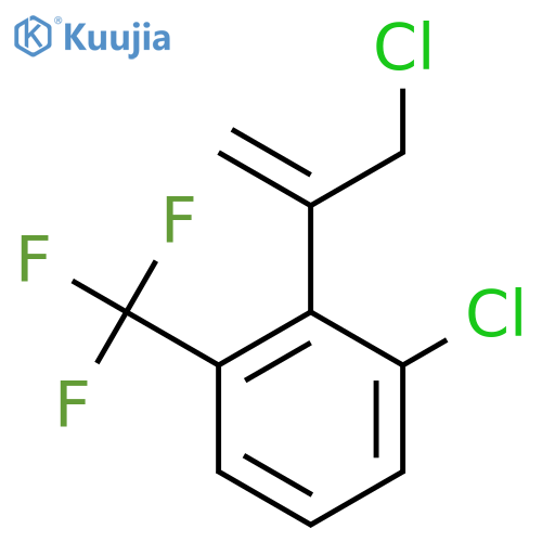 1-chloro-2-(3-chloroprop-1-en-2-yl)-3-(trifluoromethyl)benzene structure
