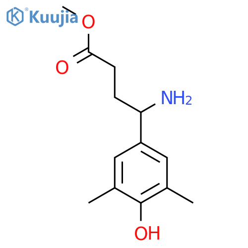 methyl 4-amino-4-(4-hydroxy-3,5-dimethylphenyl)butanoate structure