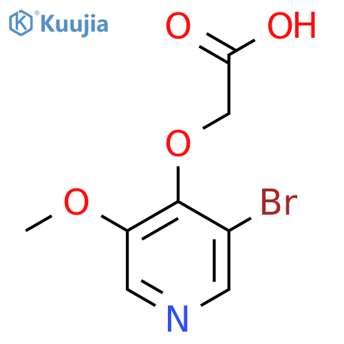 2-(3-bromo-5-methoxypyridin-4-yl)oxyacetic acid structure