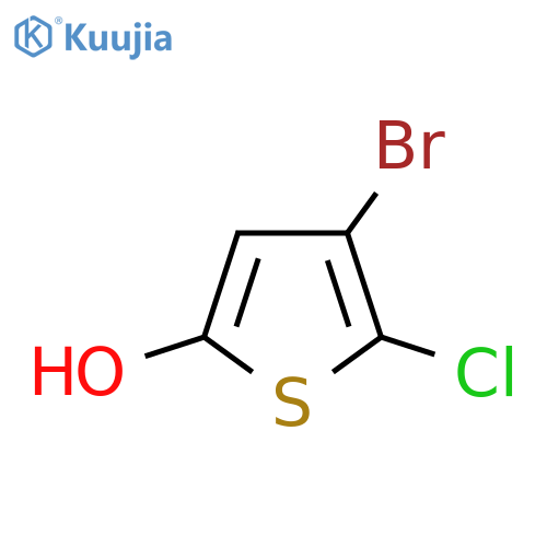 4-bromo-5-chlorothiophen-2-ol structure