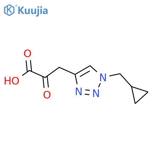3-1-(cyclopropylmethyl)-1H-1,2,3-triazol-4-yl-2-oxopropanoic acid structure