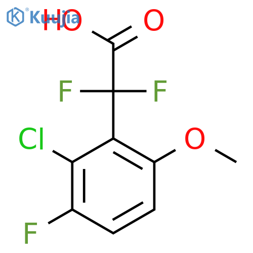 2-(2-chloro-3-fluoro-6-methoxyphenyl)-2,2-difluoroacetic acid structure