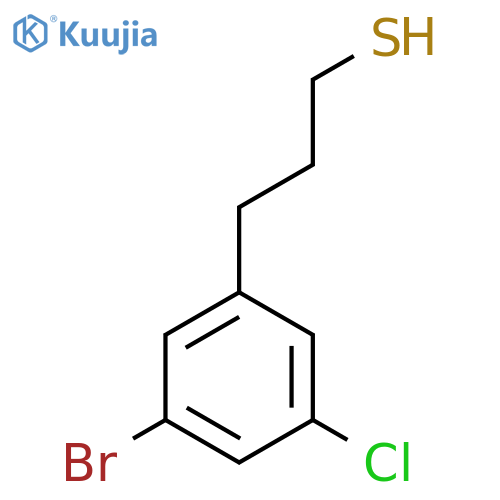 3-(3-Bromo-5-chlorophenyl)propane-1-thiol structure