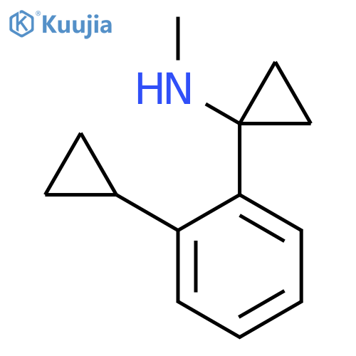 1-(2-cyclopropylphenyl)-N-methylcyclopropan-1-amine structure