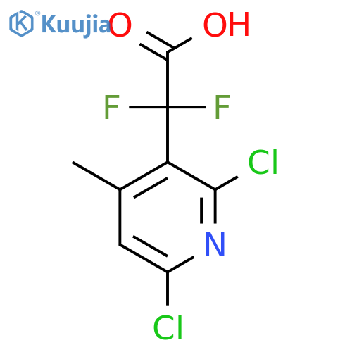 2-(2,6-dichloro-4-methylpyridin-3-yl)-2,2-difluoroacetic acid structure
