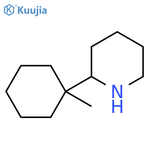 2-(1-methylcyclohexyl)piperidine structure