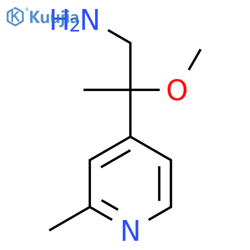 2-methoxy-2-(2-methylpyridin-4-yl)propan-1-amine structure