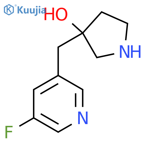 3-(5-fluoropyridin-3-yl)methylpyrrolidin-3-ol structure