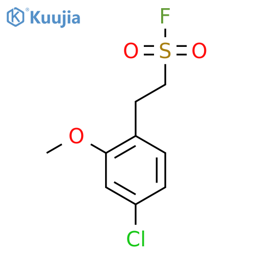 2-(4-chloro-2-methoxyphenyl)ethane-1-sulfonyl fluoride structure