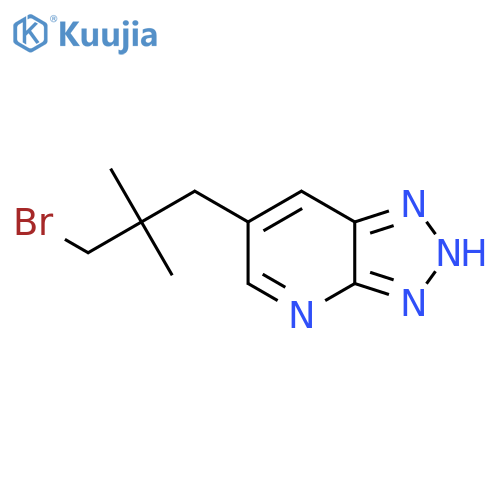 6-(3-bromo-2,2-dimethylpropyl)-3H-1,2,3triazolo4,5-bpyridine structure