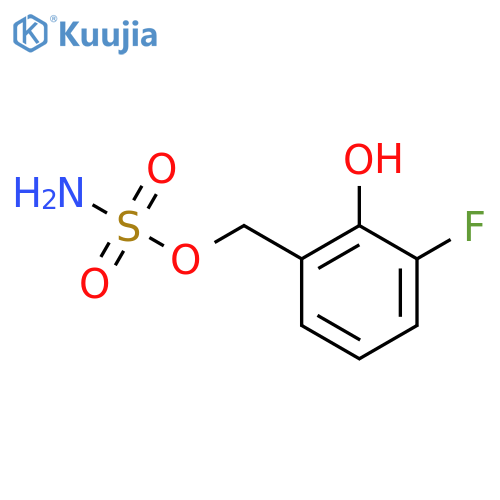 (3-fluoro-2-hydroxyphenyl)methyl sulfamate structure