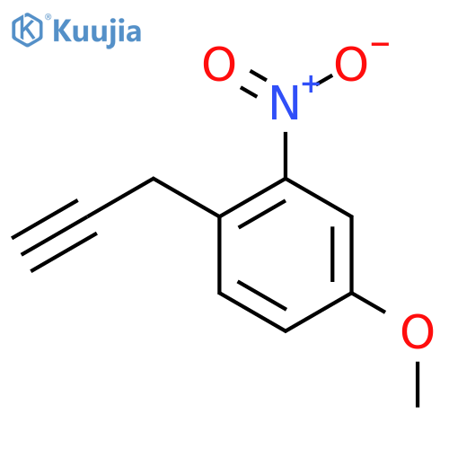 4-methoxy-2-nitro-1-(prop-2-yn-1-yl)benzene structure