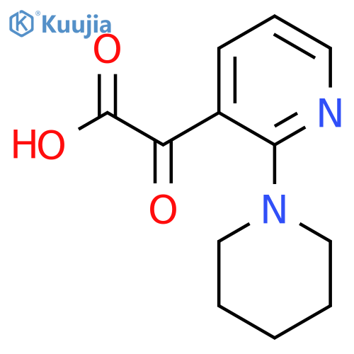 2-oxo-2-2-(piperidin-1-yl)pyridin-3-ylacetic acid structure