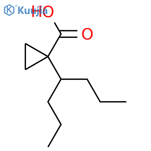 1-(heptan-4-yl)cyclopropane-1-carboxylic acid structure