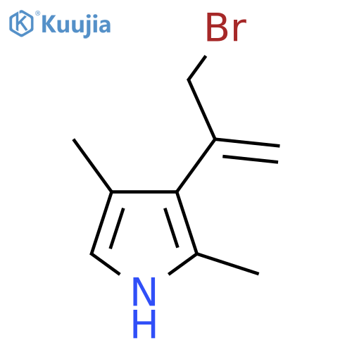3-(3-bromoprop-1-en-2-yl)-2,4-dimethyl-1H-pyrrole structure