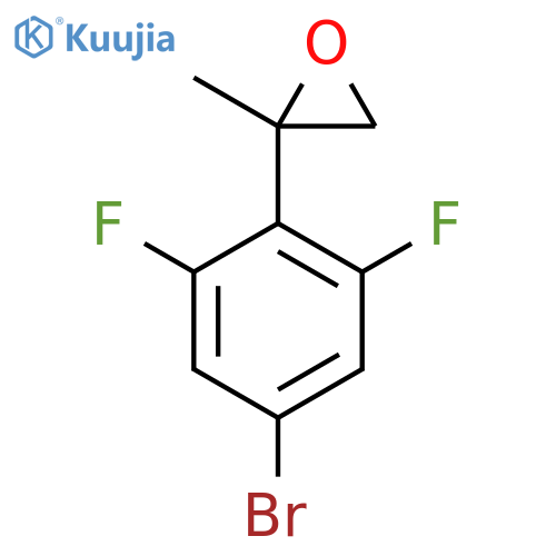 2-(4-bromo-2,6-difluorophenyl)-2-methyloxirane structure