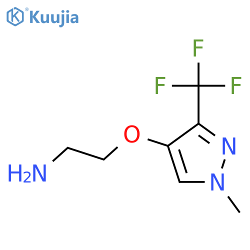 2-{1-methyl-3-(trifluoromethyl)-1H-pyrazol-4-yloxy}ethan-1-amine structure