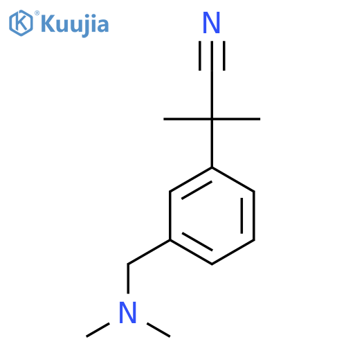 2-{3-(dimethylamino)methylphenyl}-2-methylpropanenitrile structure