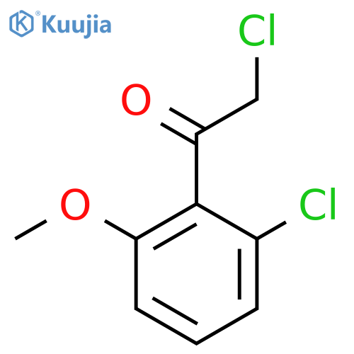 2-chloro-1-(2-chloro-6-methoxyphenyl)ethan-1-one structure