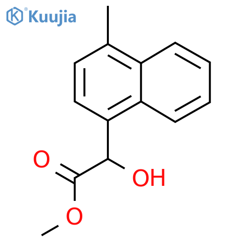 methyl 2-hydroxy-2-(4-methylnaphthalen-1-yl)acetate structure