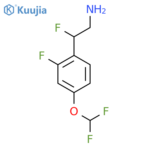 2-4-(difluoromethoxy)-2-fluorophenyl-2-fluoroethan-1-amine structure