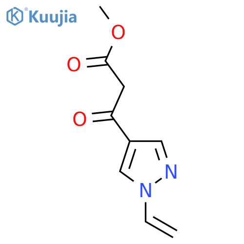 methyl 3-(1-ethenyl-1H-pyrazol-4-yl)-3-oxopropanoate structure