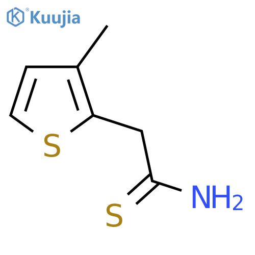 2-(3-methylthiophen-2-yl)ethanethioamide structure