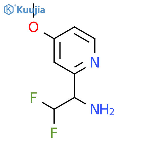 2,2-difluoro-1-(4-methoxypyridin-2-yl)ethan-1-amine structure