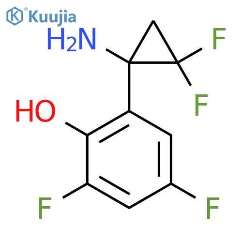 2-(1-Amino-2,2-difluorocyclopropyl)-4,6-difluorophenol structure