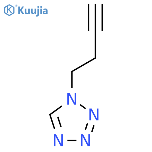 1-(but-3-yn-1-yl)-1H-1,2,3,4-tetrazole structure
