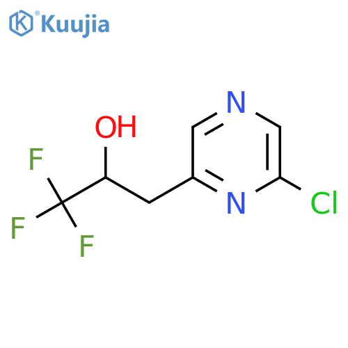 3-(6-chloropyrazin-2-yl)-1,1,1-trifluoropropan-2-ol structure