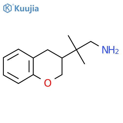 2-(3,4-dihydro-2H-1-benzopyran-3-yl)-2-methylpropan-1-amine structure