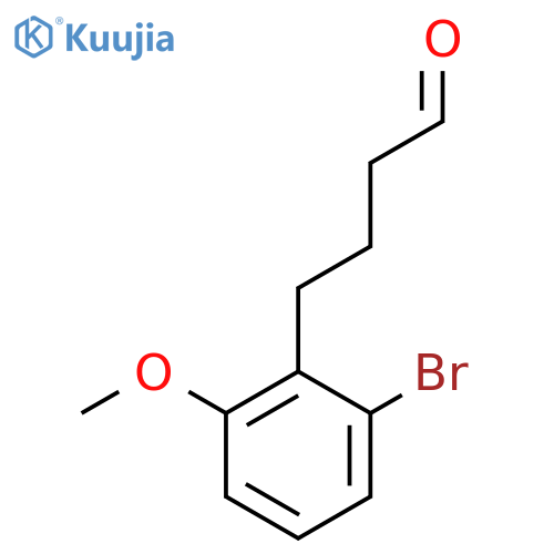 4-(2-Bromo-6-methoxyphenyl)butanal structure