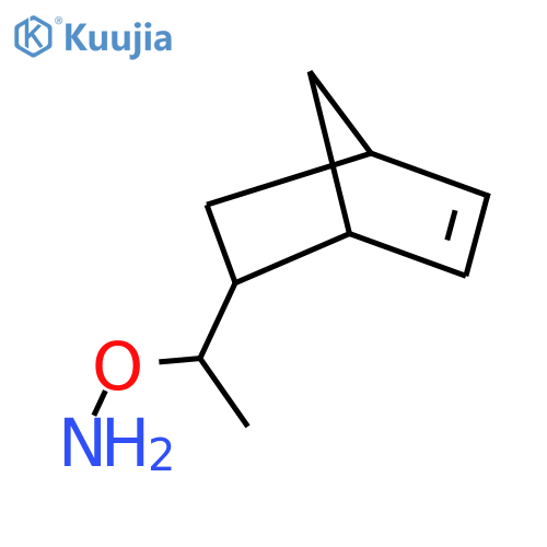 O-(1-{bicyclo2.2.1hept-5-en-2-yl}ethyl)hydroxylamine structure