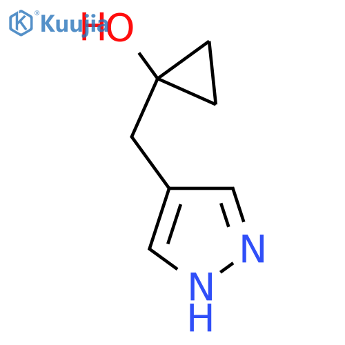 1-(1H-pyrazol-4-yl)methylcyclopropan-1-ol structure